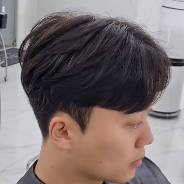 리프컷 · 아이롱펌