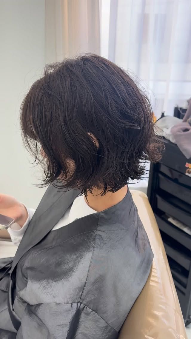빈티지펌 · 단발