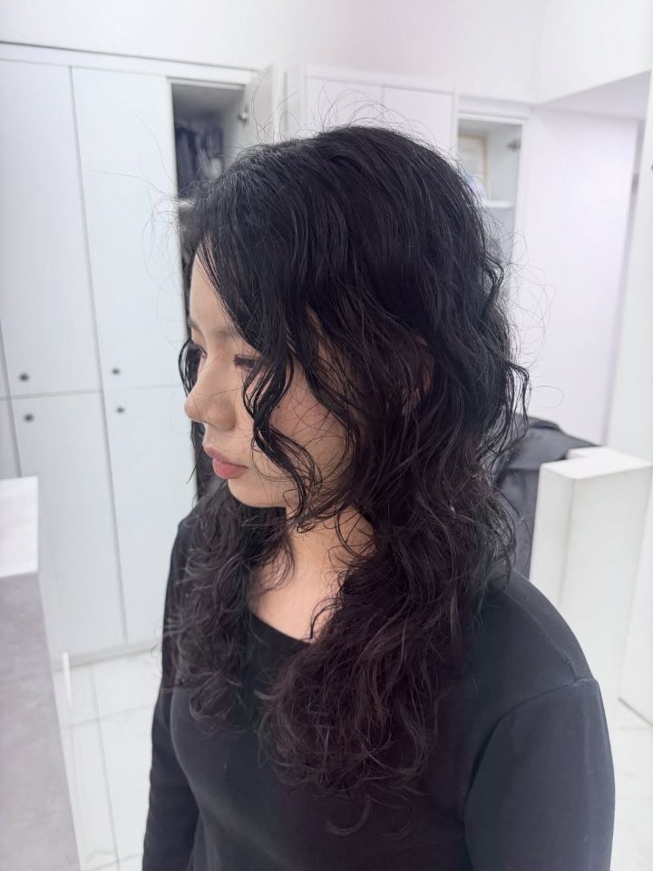 굵은히피펌 · 빈티지펌