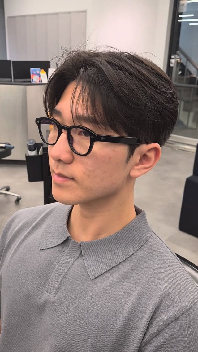 리프컷 · 아이롱펌