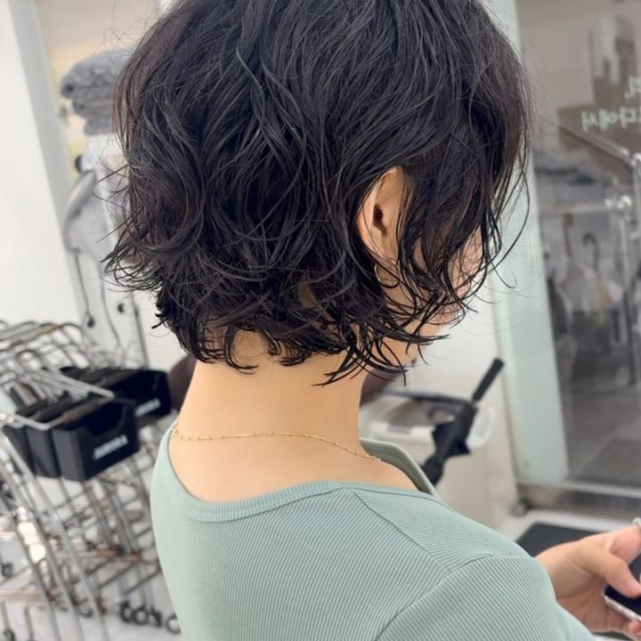 빈티지펌 · 단발